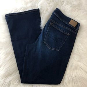 American Eagle High Rise Dark Wash Artist Flare size 16 Short Like New